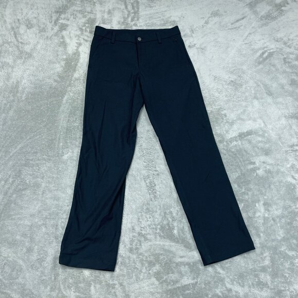 Kirkland Signature Mens Black Dress Pants 30x30 Polyester Blend Modern Fit a1048 - Picture 1 of 6